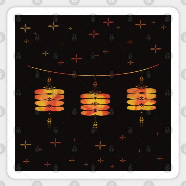 Chinese lanterns Sticker by Xatutik-Art